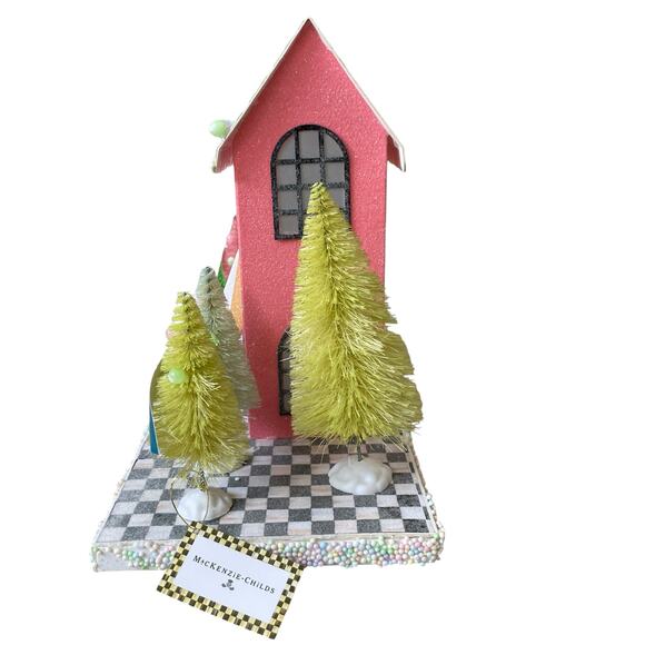 Brand New Mackenzie-Childs Calico Paper Illuminated Sweet Shop - Picture 4 of 16